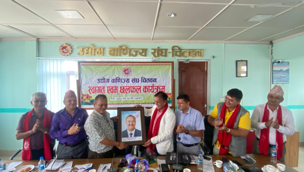 मकवानपुर उद्योग वाणिज्य संघको अध्ययन अवलोकन भ्रमण टोलीलाई संघमा स्वागत एवम् छलफल